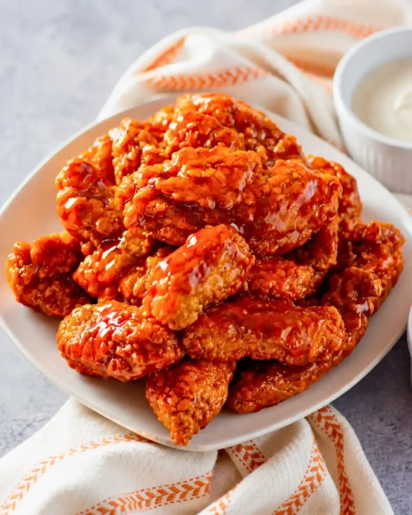 Sweet and Spicy Sticky Chicken Tenders