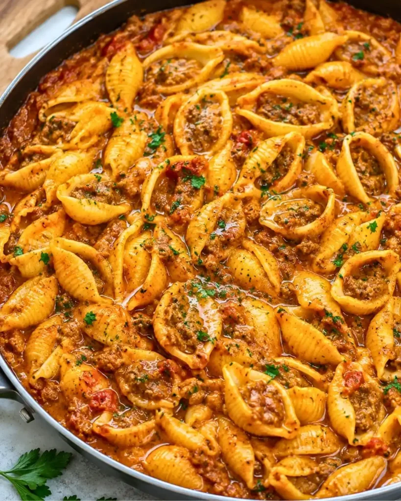 Creamy Beef and Shells: A Sweet and Savory Comfort Food Favorite