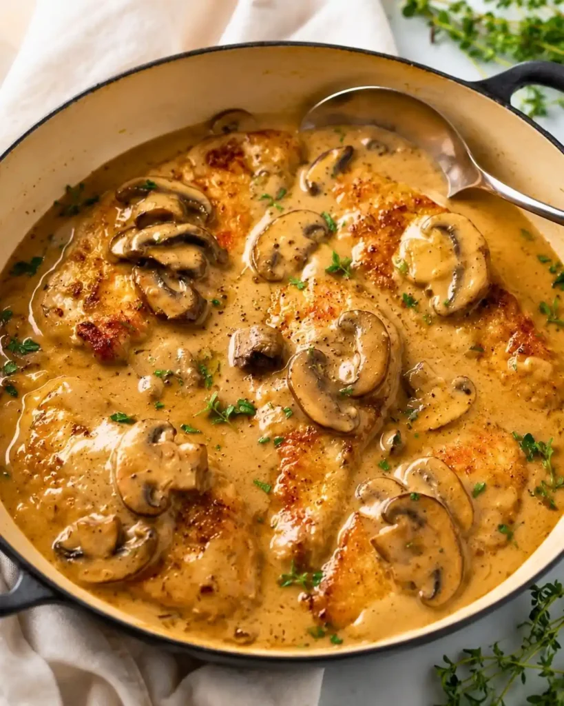 Mushroom Chicken - Gourmet Style Recipe