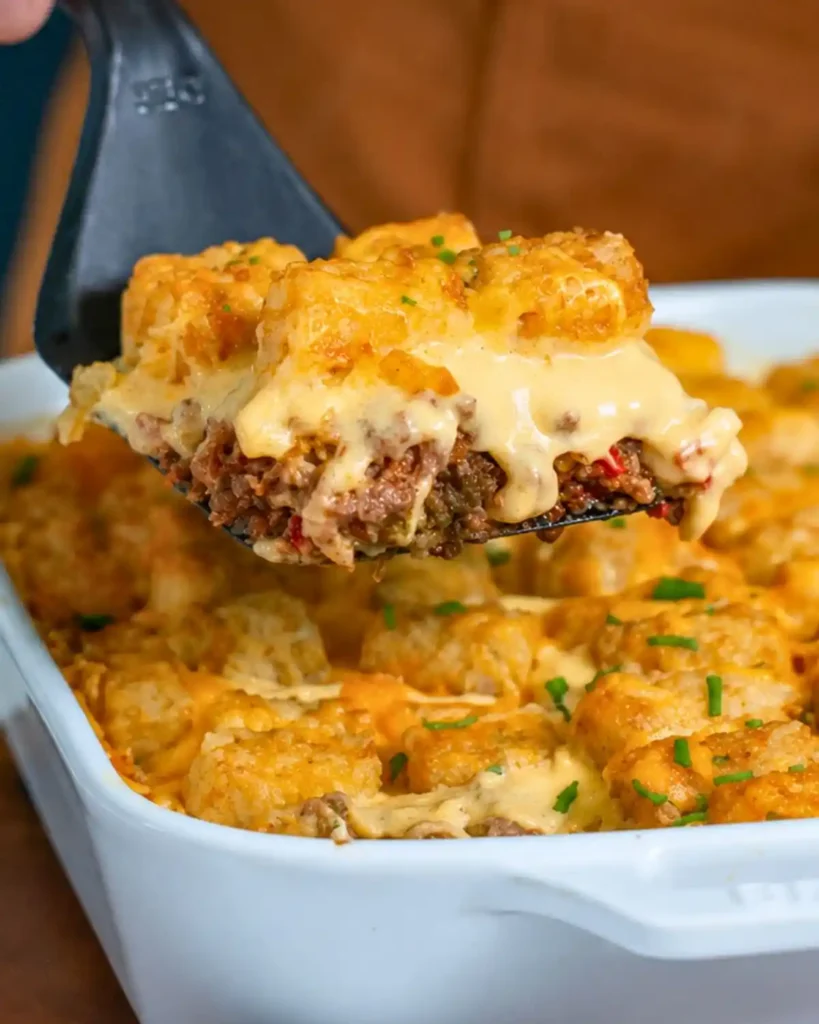 Cheeseburger Tater Tot Casserole