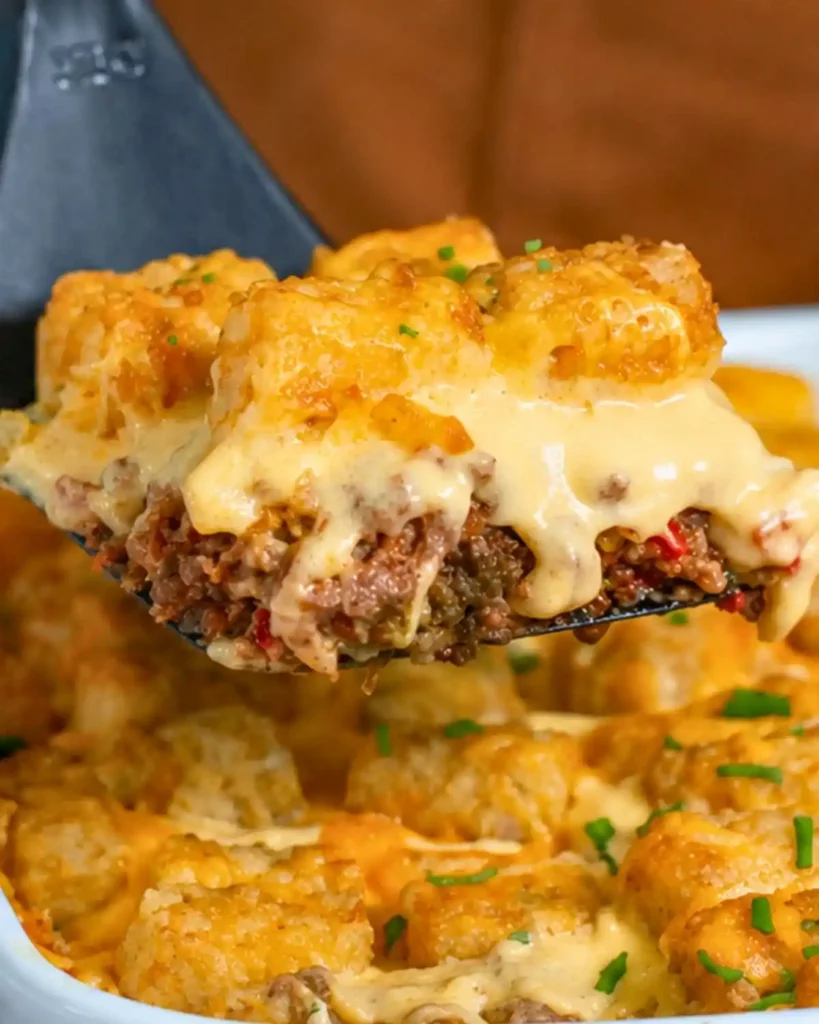 Cheeseburger Tater Tot Casserole