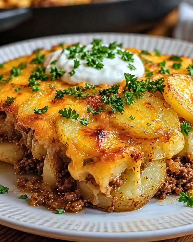 Healthy Loaded Beef and Potato Bake for Easy Family Dinner