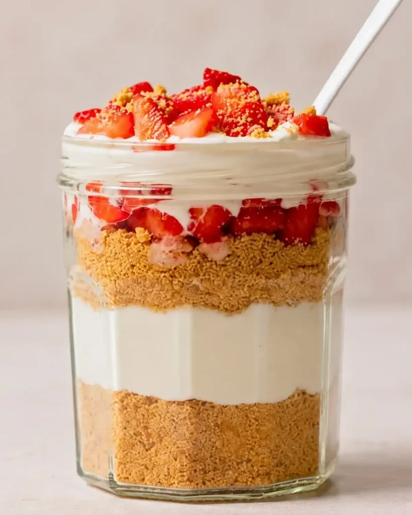 High Protein Cheesecake Jars Recipe