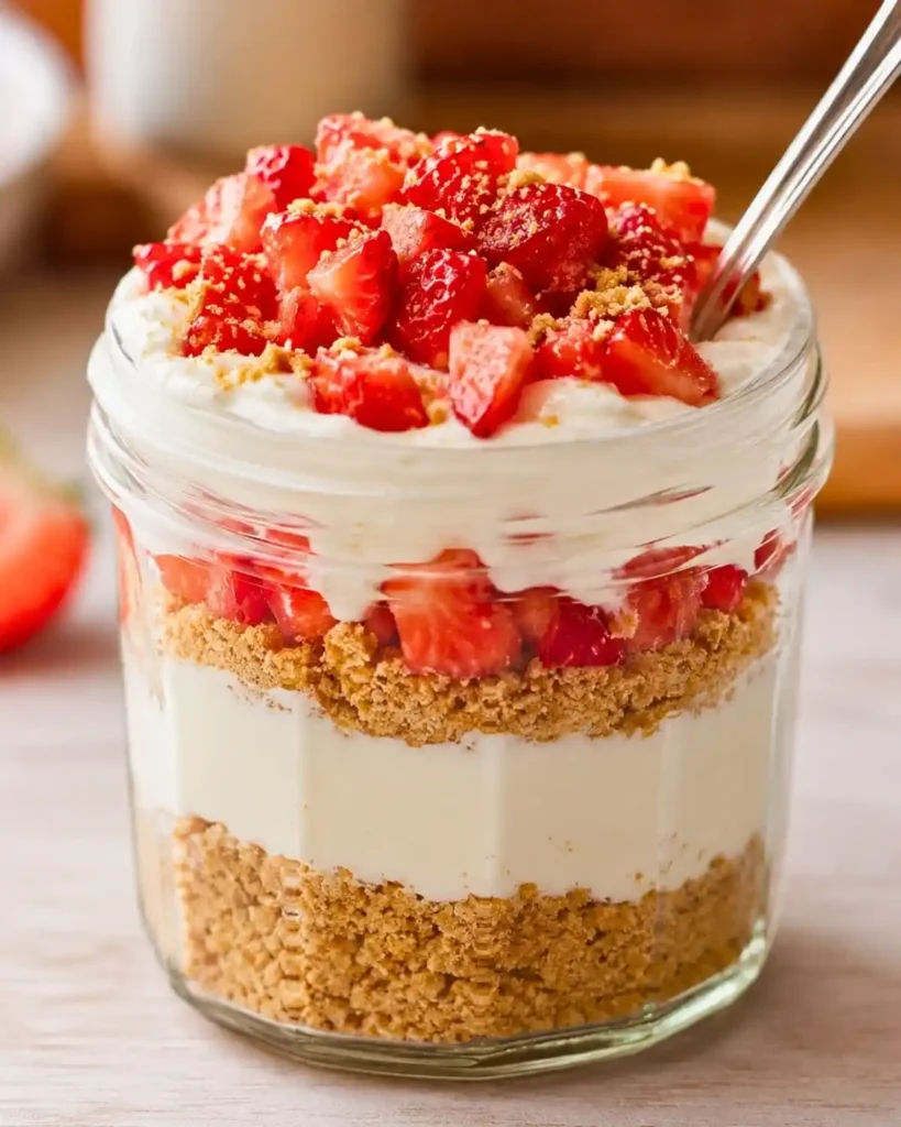 High Protein Cheesecake Jars Recipe