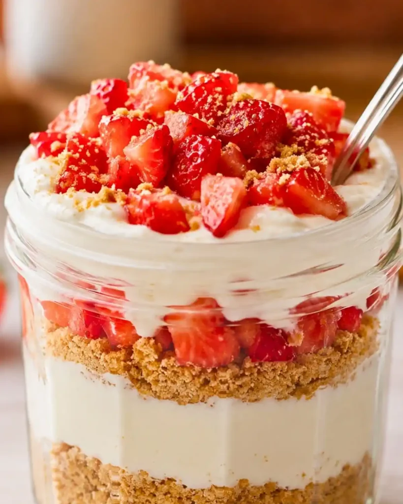 High Protein Cheesecake Jars Recipe