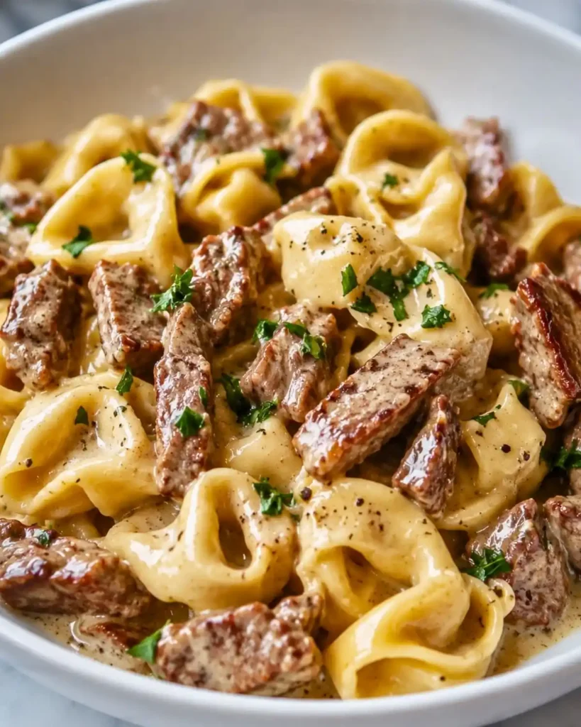 Philly Cheesesteak Tortellini Pasta: A Speedy Comfort Food Classic