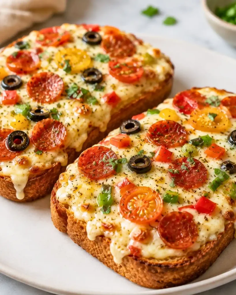 High-Protein Air Fryer Cottage Cheese Pizza Toast
