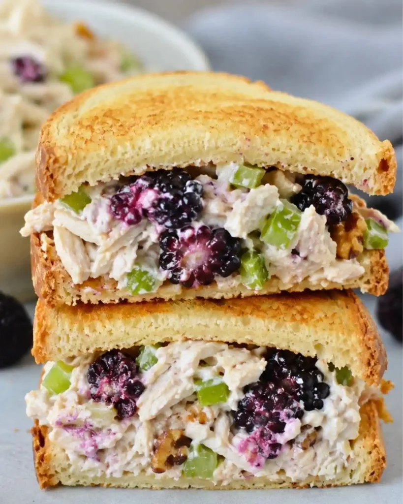 Low Carb Blackberry Cottage Cheese Chicken Salad