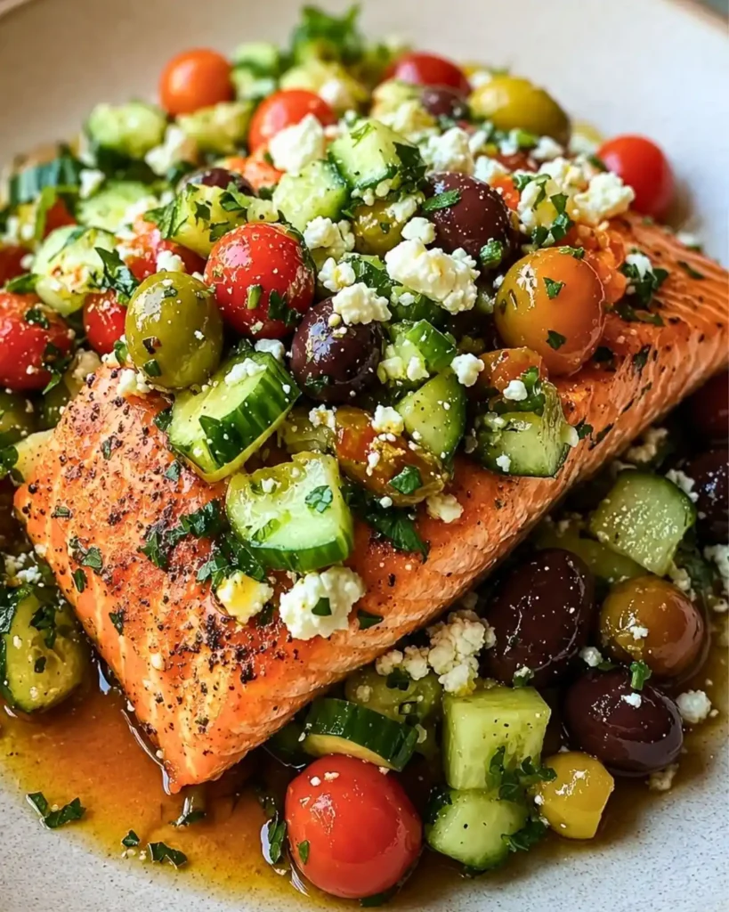 Easy Mediterranean Salmon for a Quick Healthy Dinner