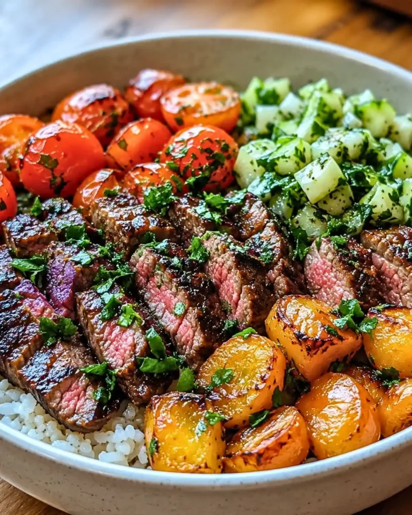Mediterranean Steak Bowls: A Fresh and Flavor-Packed Meal