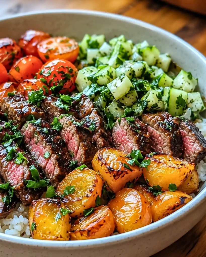 Mediterranean Steak Bowls: A Fresh and Flavor-Packed Meal