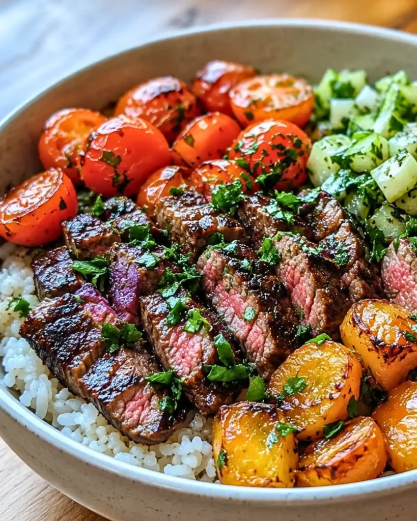 Mediterranean Steak Bowls: A Fresh and Flavor-Packed Meal