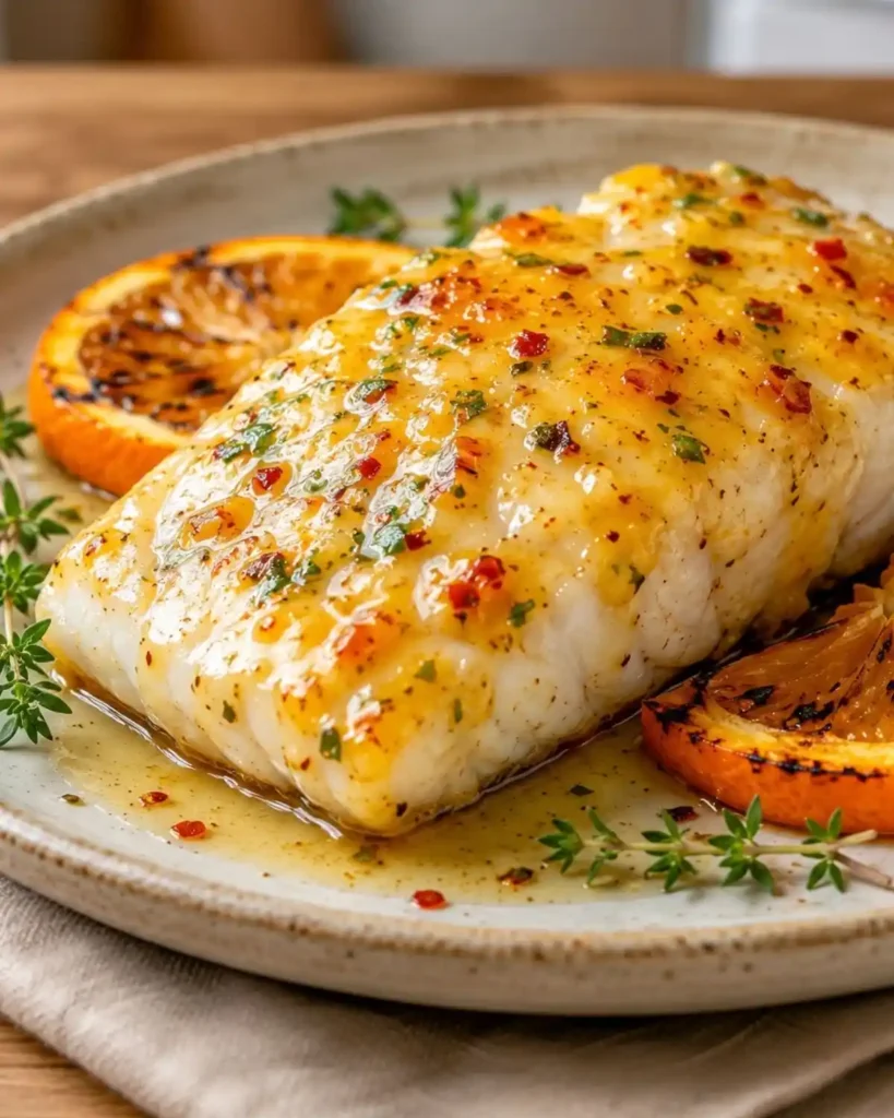 Orange Dijon Grilled Halibut Recipe for a Healthy BBQ Dinner