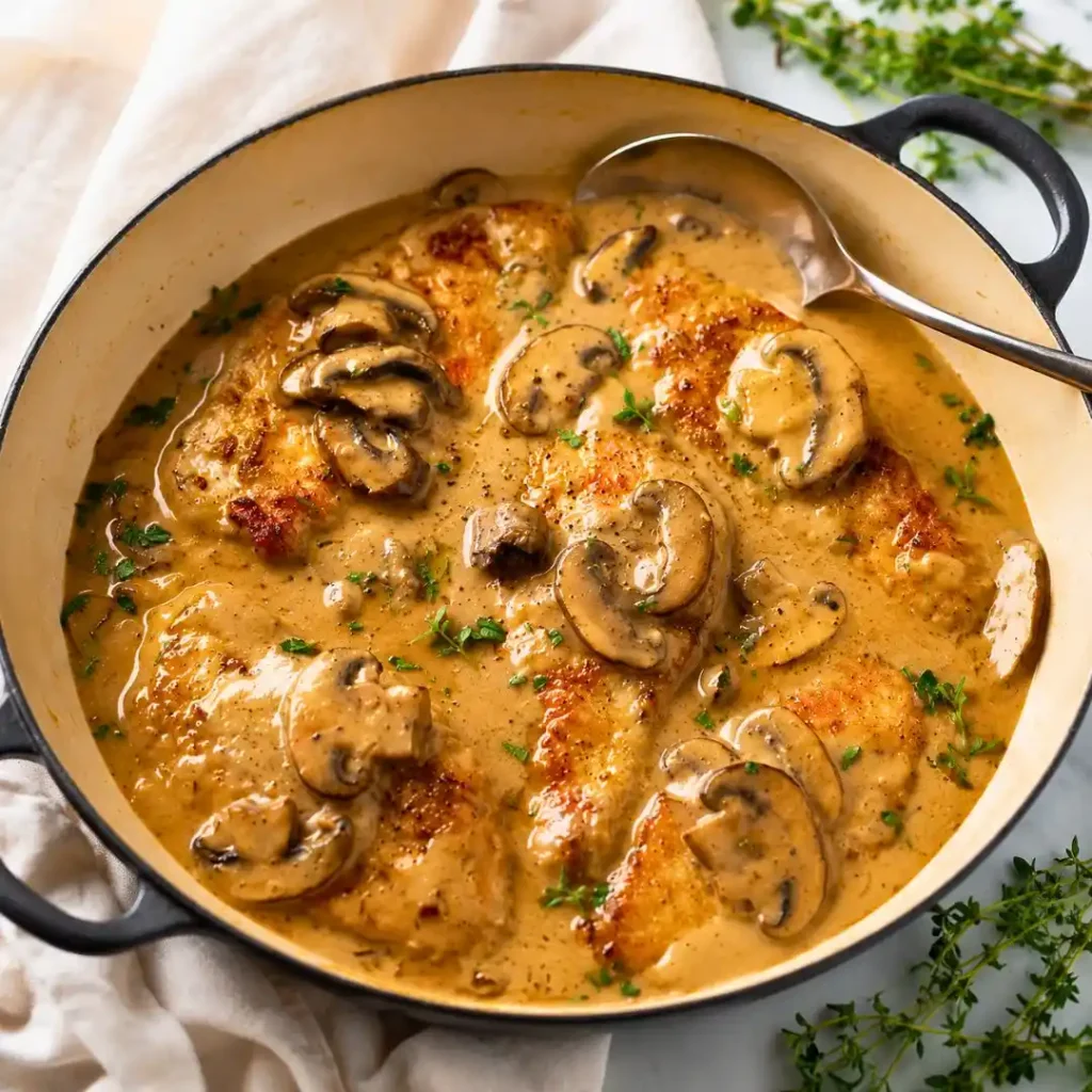 Mushroom Chicken - Gourmet Style Recipe