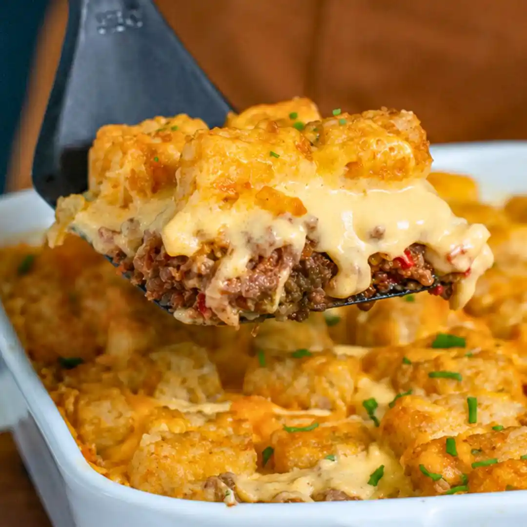 Cheeseburger Tater Tot Casserole