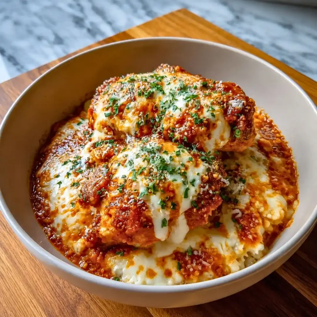 High-Protein Chicken Parm Bowl in 15 Minutes