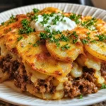 Healthy Loaded Beef and Potato Bake for Easy Family Dinner