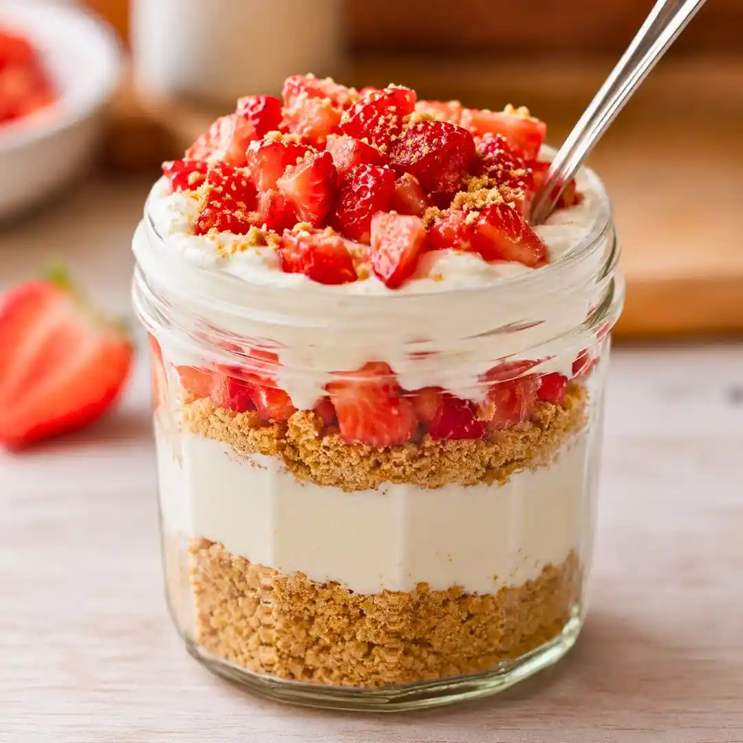 High Protein Cheesecake Jars Recipe