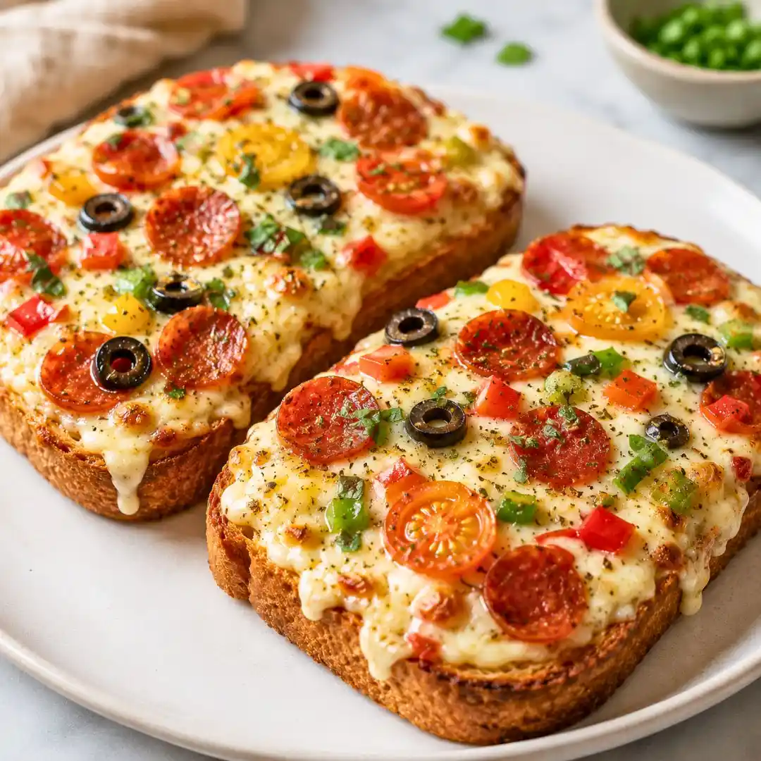 High-Protein Air Fryer Cottage Cheese Pizza Toast