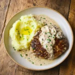 Salisbury Steaks in Horseradish Parmesan Sauce