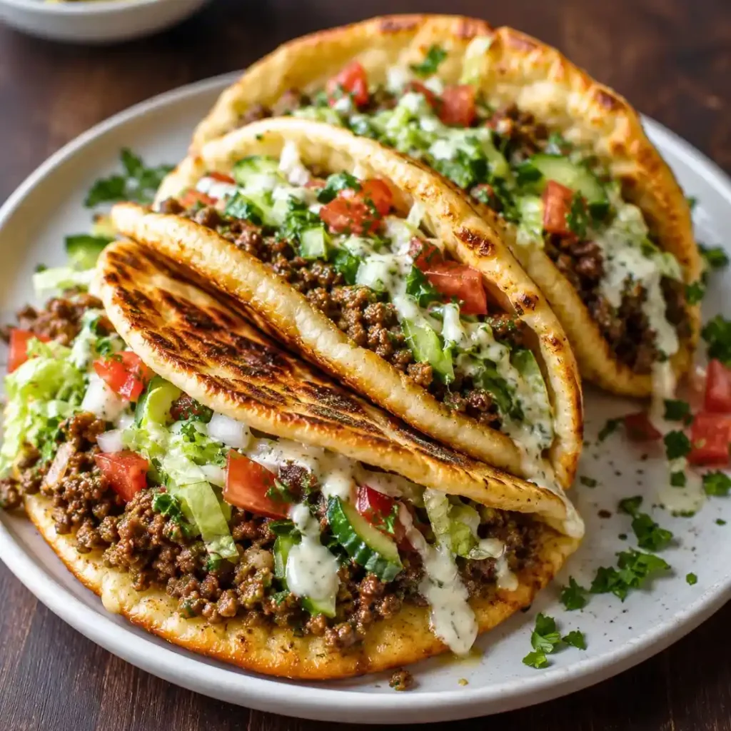 Easy Mediterranean Ground Beef Pita Pockets for Quick Dinner