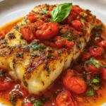 Mediterranean Cod in Tomato Basil Sauce