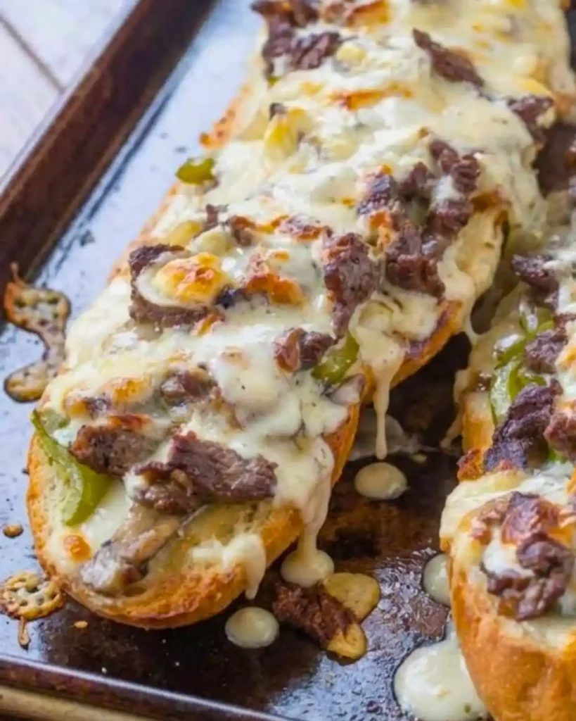 Philly Cheesesteak Cheesy Bread Recipe