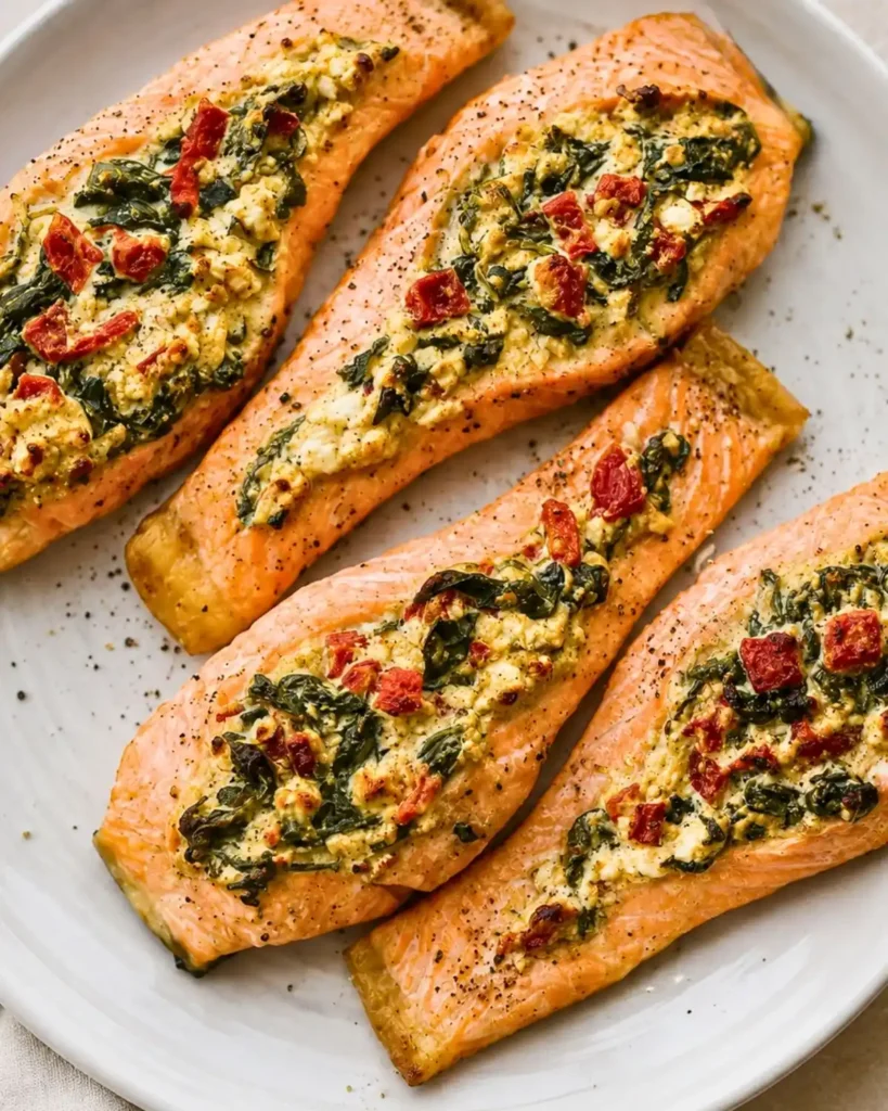 Stuffed Salmon With Spinach & Feta is the ultimate weeknight dinner solution for busy households craving a restaurant-quality meal.