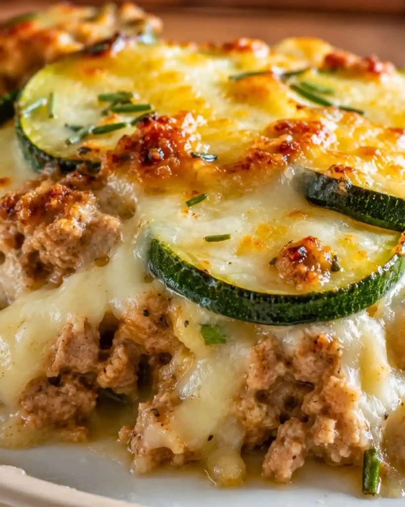 Easy Ground Turkey Zucchini Casserole – Low Carb High Protein Dinner