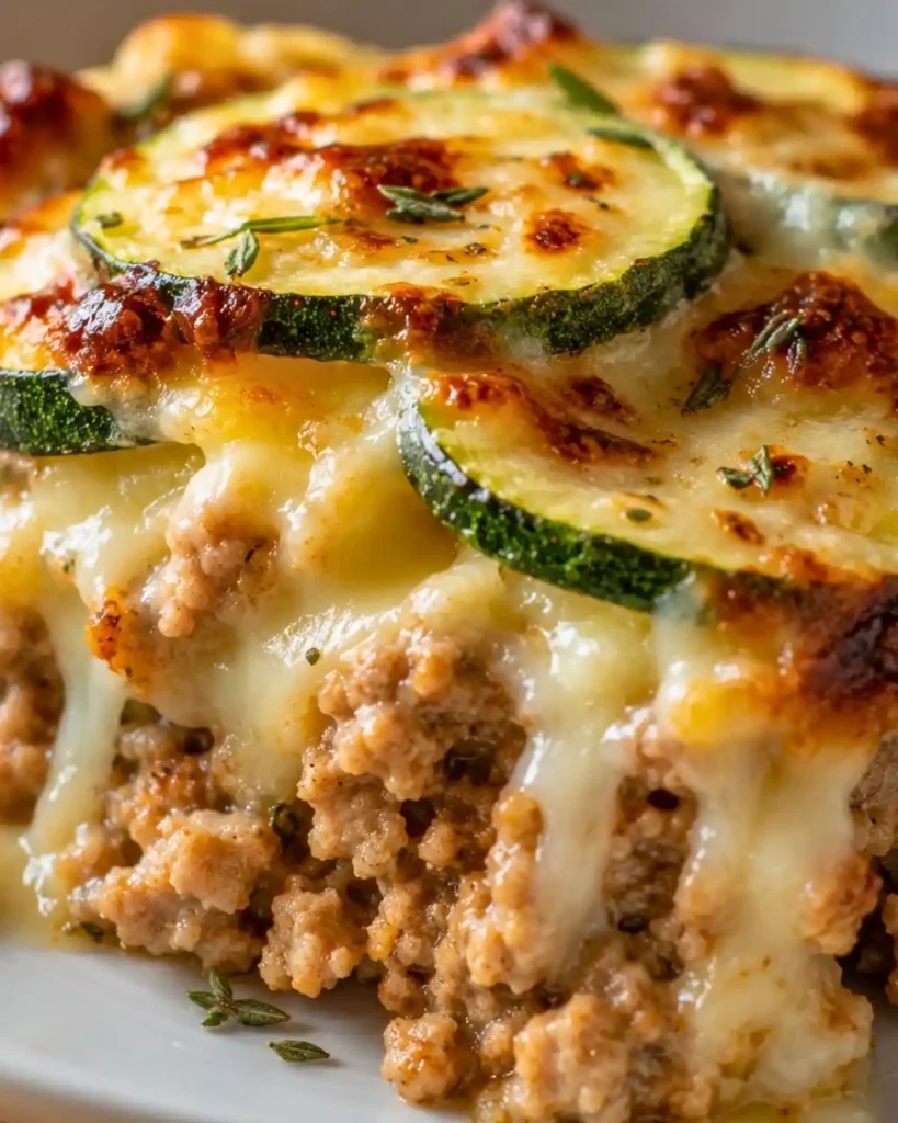Easy Ground Turkey Zucchini Casserole – Low Carb High Protein Dinner