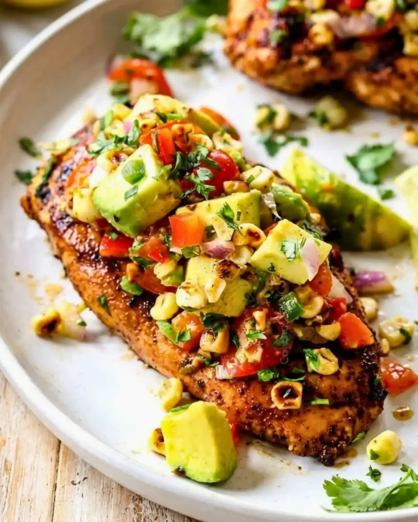 HEALTHY FIESTA LIME CHICKEN WITH AVOCADO