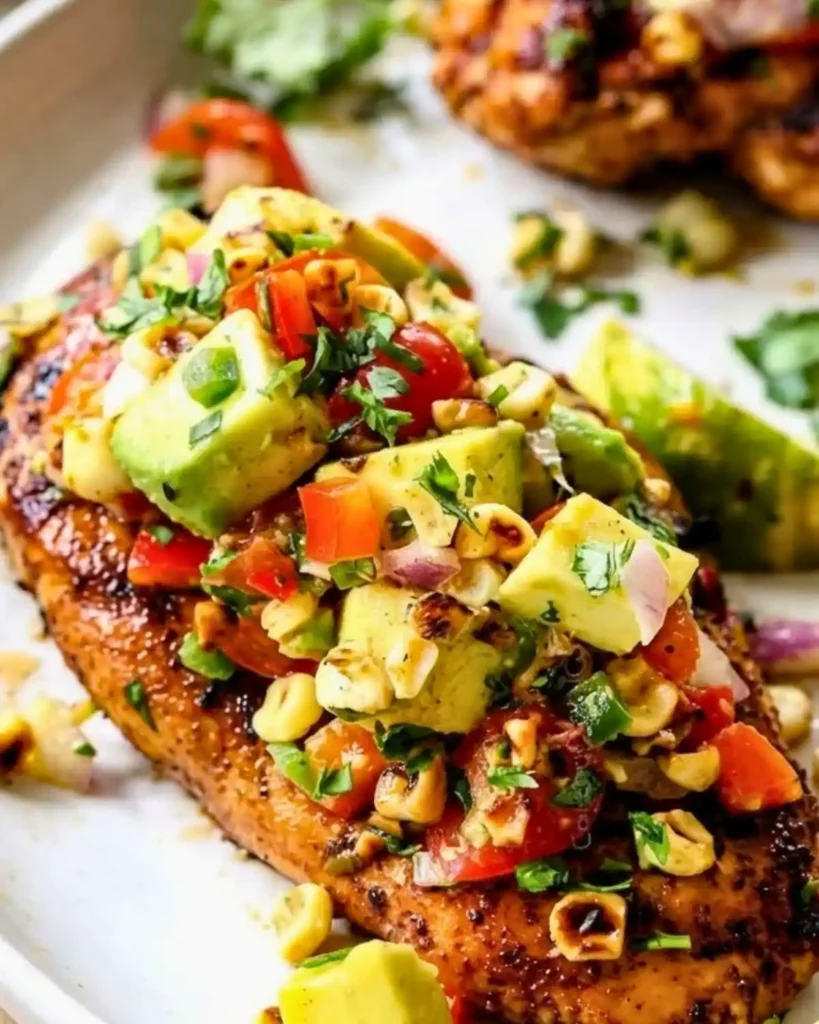 HEALTHY FIESTA LIME CHICKEN WITH AVOCADO