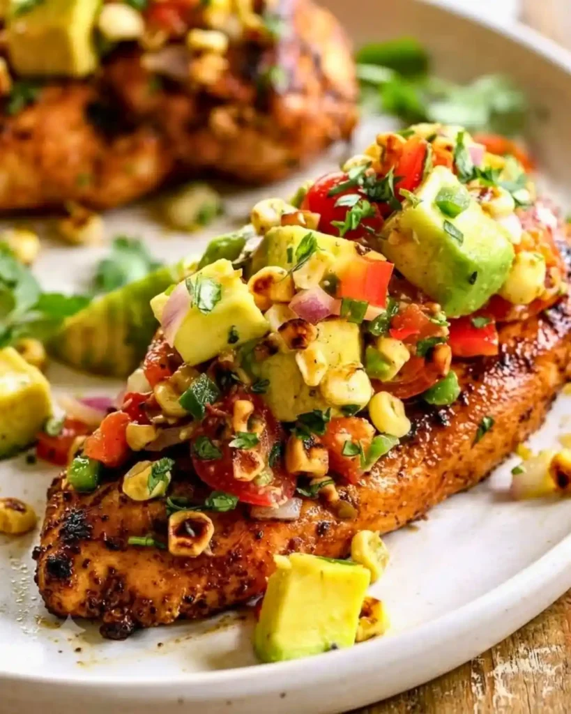 HEALTHY FIESTA LIME CHICKEN WITH AVOCADO