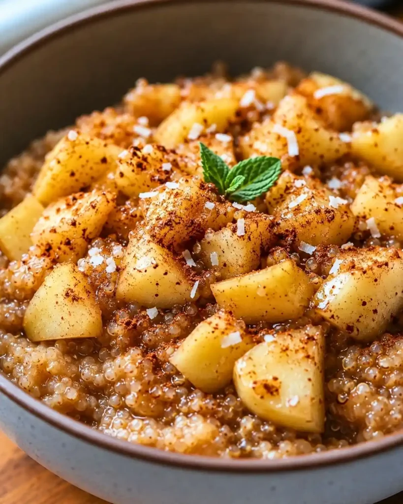 Cinnamon Apple Breakfast Quinoa