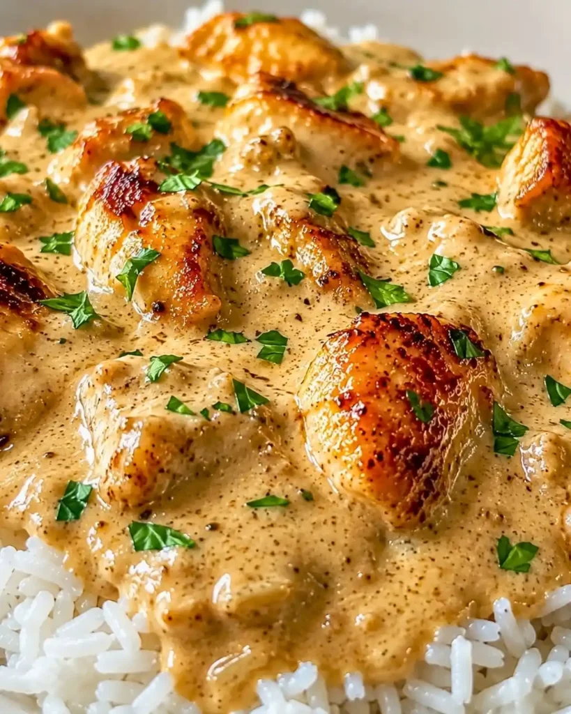 Creamy Smothered Chicken and Rice