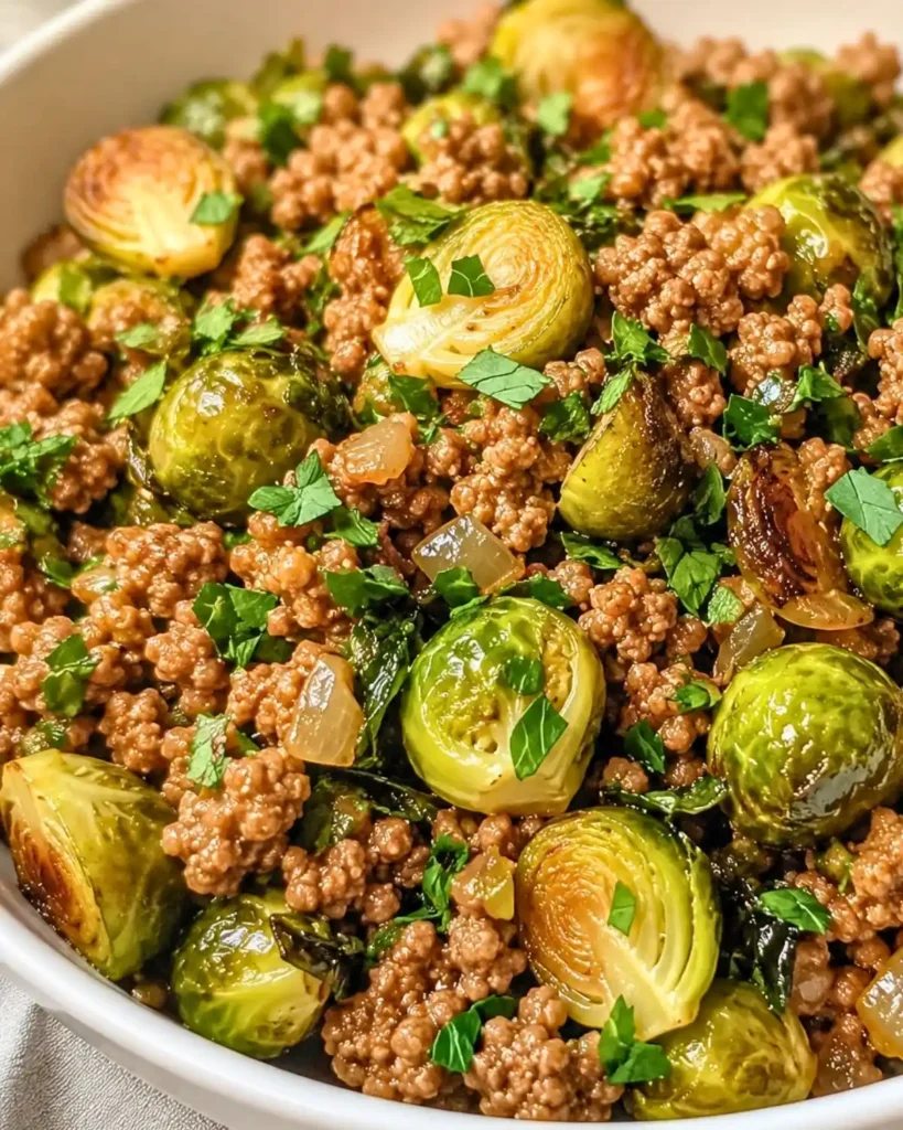 Brussels Sprouts Ground Turkey Skillet: A Healthy Delight!