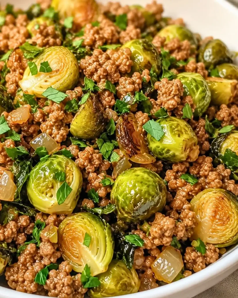 Brussels Sprouts Ground Turkey Skillet: A Healthy Delight!
