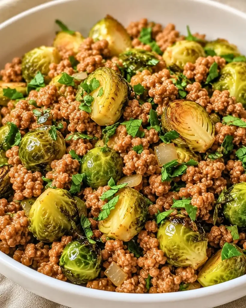 Brussels Sprouts Ground Turkey Skillet: A Healthy Delight!