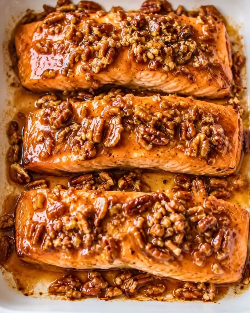 Quick Maple Pecan Glazed Salmon – Easy Healthy Dinner Recipe