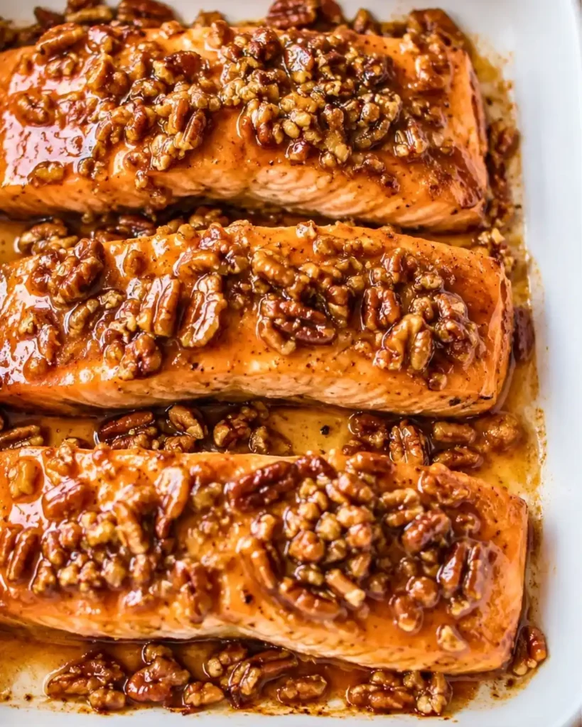 Quick Maple Pecan Glazed Salmon – Easy Healthy Dinner Recipe