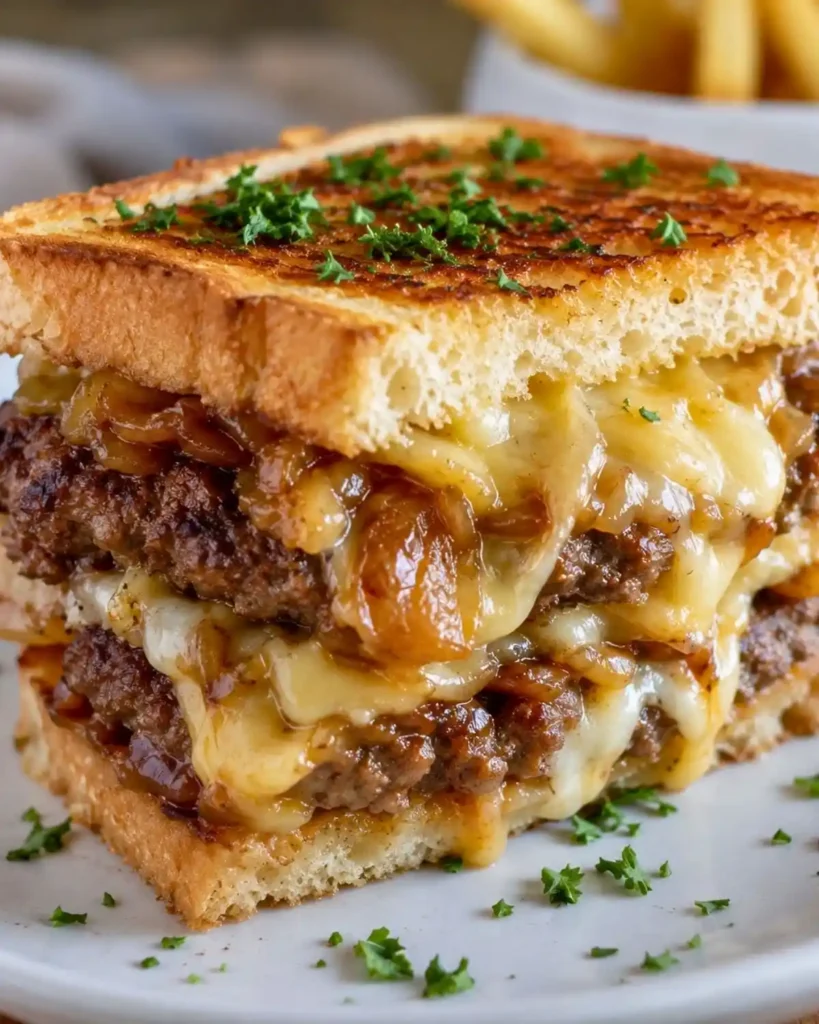 Juicy Grilled Cheese Burger Sandwich – Easy 30-Minute Comfort Food Recipe