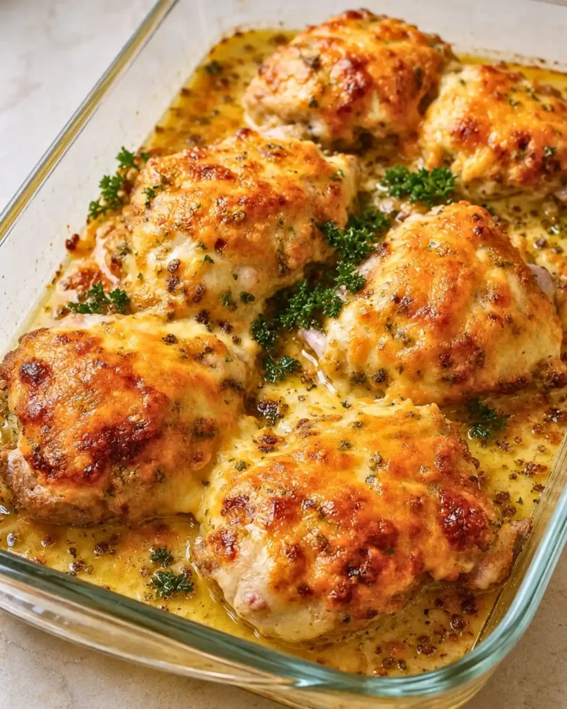 Keto Baked Cheesy Ranch Chicken Thighs Recipe
