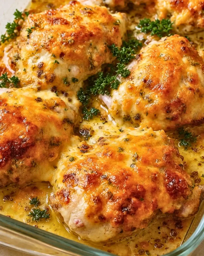Keto Baked Cheesy Ranch Chicken Thighs Recipe