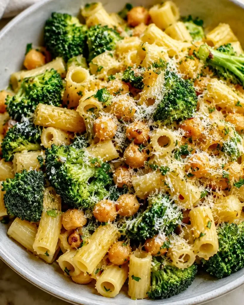 Broccoli Chickpea Pasta: Easy Healthy Lunch Recipe