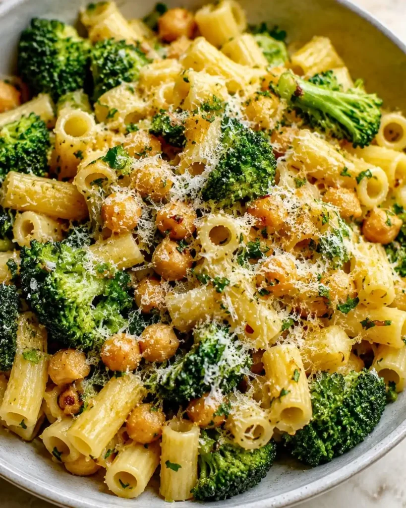 Broccoli Chickpea Pasta: Easy Healthy Lunch Recipe