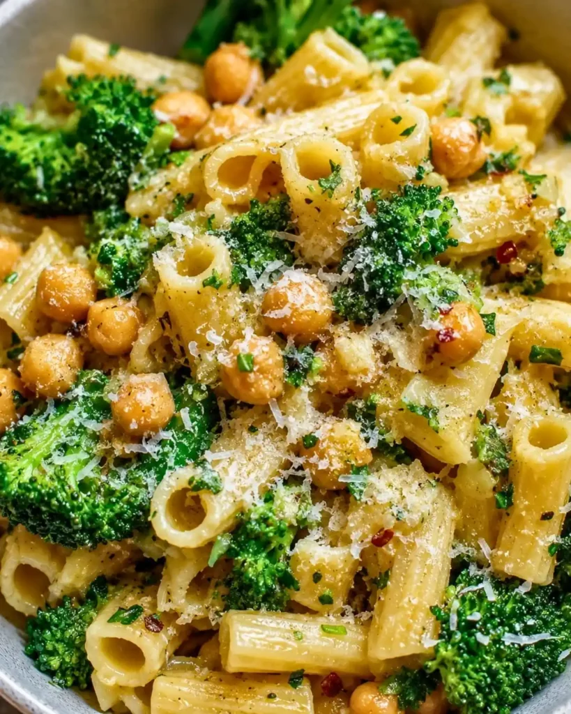 Broccoli Chickpea Pasta: Easy Healthy Lunch Recipe