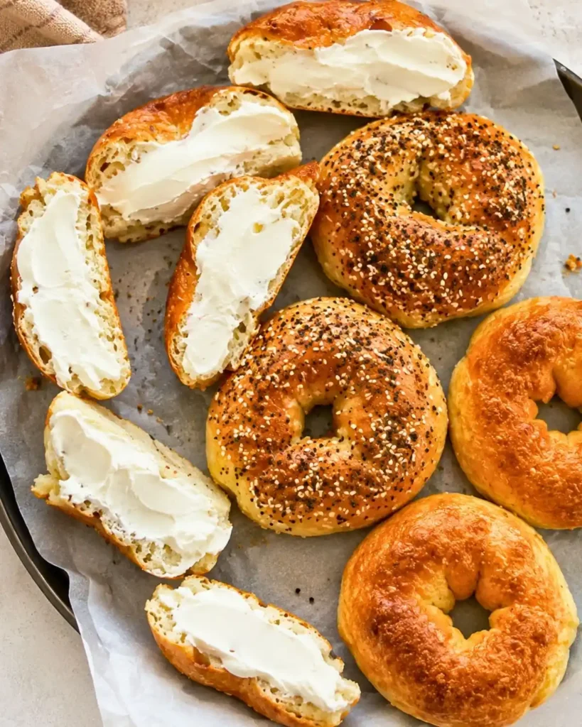 High-Protein Cottage Cheese Bagels with Only 3 Ingredients