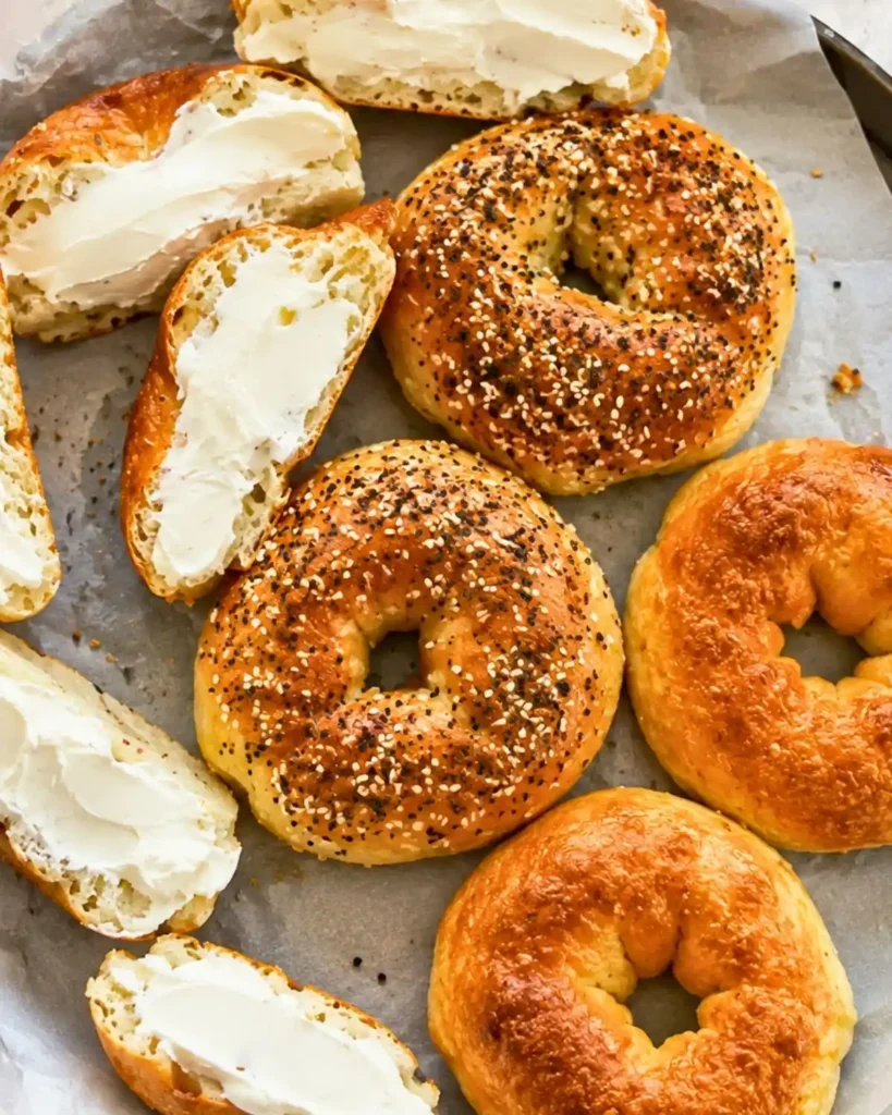High-Protein Cottage Cheese Bagels with Only 3 Ingredients