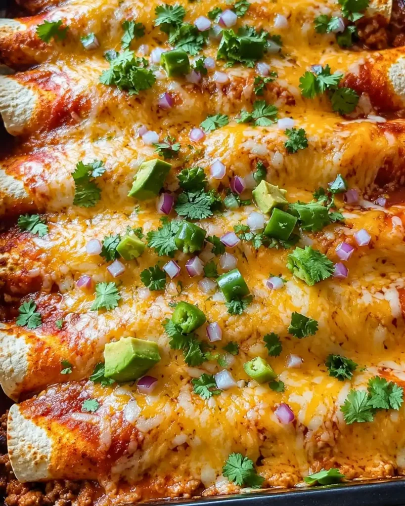 Ground Turkey Black Bean Enchiladas