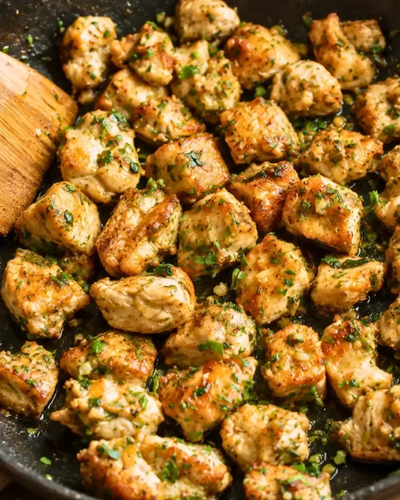 Garlic Butter Chicken Bites (15-Minute Recipe!)